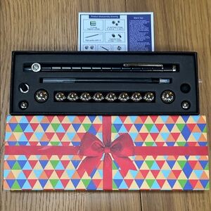 Colorful Gift Box with Magnetic Fidget Black Pen Set great gift new and unused